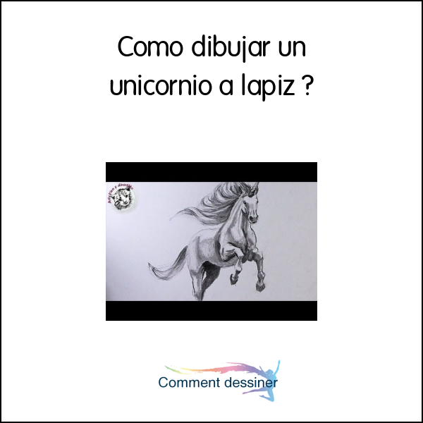 Como dibujar un unicornio a lapiz